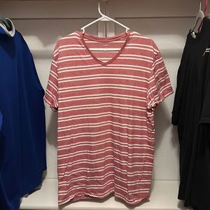 Old Navy Soft Red Striped T-Shirt